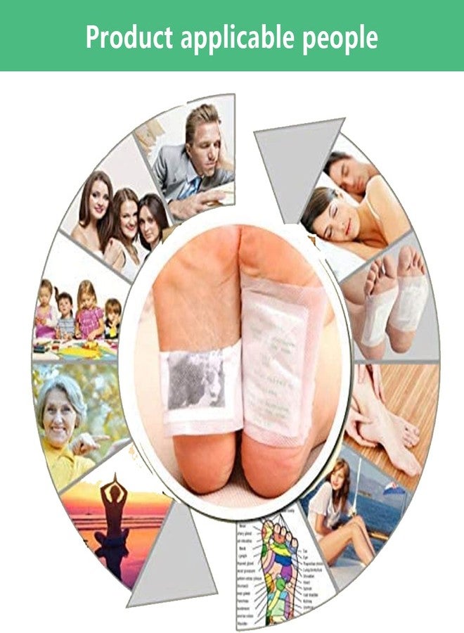 maguja Foot Pads maguja 100Pcs Foot Pads for Foot Care Ginger Foot Patch with Natural Ingredients Bamboo Vinegar and Ginger Powder - Image 5